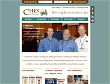 Tablet Screenshot of chexfoods.com